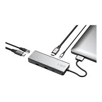 LINQ LINQ LQ48011 7 in 2 D2 Pro Edition - dockningsstation - USB-C / Thunderbolt 3 - 2 x HDMI - 1GbE