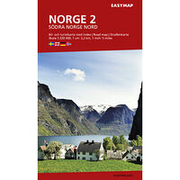 Kartförlaget Södra Norge 2 nord EasyMap, 1:320 000