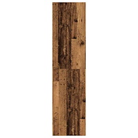 vidaXL Garderob åldrat trä 80x50x200 cm konstruerat trä