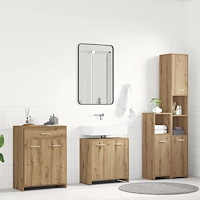 vidaXL Badrumsmöbler set 4 delar artisan ek konstruerat trä