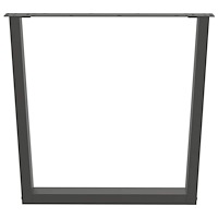 vidaXL Matbordsben V-formade 2 st antracit 80x(72-73,3) cm stål