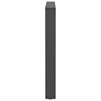 vidaXL Matbordsben V-formade 2 st antracit 80x(72-73,3) cm stål