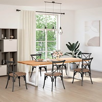 vidaXL Matbordsben V-formade 2 st vita 90x(72-73,3) cm stål
