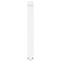 vidaXL Matbordsben V-formade 2 st vita 90x(72-73,3) cm stål