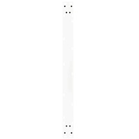 vidaXL Matbordsben V-formade 2 st vita 100x(72-73,3) cm stål