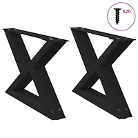 vidaXL Soffbordsben 2 st svart 60x(30-31,3) cm stål