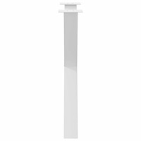 vidaXL Matbordsben X-formade 3 st vita 70x(72-73) cm stål
