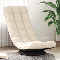 vidaXL Snurrbar golvstol linne 70x51x79 cm