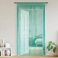 vidaXL Stränggardiner 2 st turkos 140x250 cm