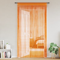 vidaXL Stränggardiner 2 st orange 140x250 cm