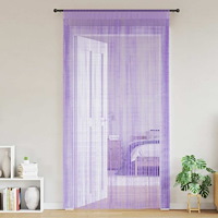 vidaXL Stränggardiner 2 st lila 100x250 cm