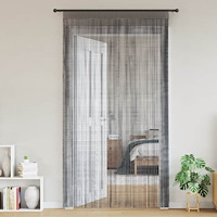 vidaXL Snörgardiner 2 st antracit 140x250 cm