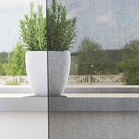 vidaXL Voile gardiner med genomföringar 2 st mörkgrå 140x225 cm