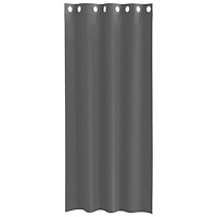 vidaXL Voile gardiner med genomföringar 2 st mörkgrå 140x225 cm