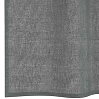 vidaXL Voile gardiner med genomföringar 2 st mörkgrå 140x225 cm