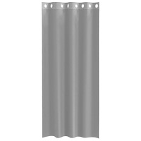 vidaXL Voile gardiner med genomföringar 2 st ljusgrå 140x225 cm
