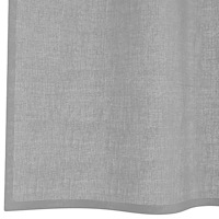 vidaXL Voile gardiner med genomföringar 2 st ljusgrå 140x225 cm