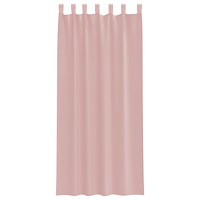 vidaXL Voile gardiner med stångfickor 2 st rosa