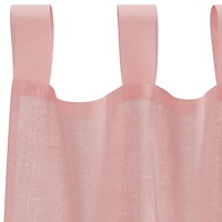 vidaXL Voile gardiner med stångfickor 2 st rosa