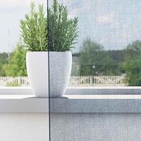 vidaXL Voile gardiner med öglor 2 st kungsblå 140x175 cm