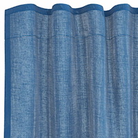 vidaXL Voile gardiner med öglor 2 st kungsblå 140x175 cm