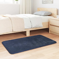 vidaXL Ryamatta med lång lugg NAVARRA marinblå 60x100 cm polyester