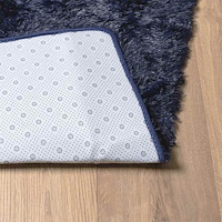 vidaXL Ryamatta med lång lugg NAVARRA marinblå 60x100 cm polyester