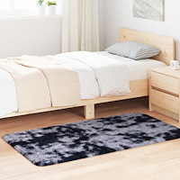 vidaXL Ryamatta med lång lugg NAVARRA mörkgrå 80x150 cm polyester