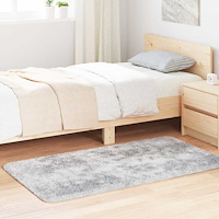 vidaXL Ryamatta med lång lugg NAVARRA ljusgrå 80x150 cm polyester