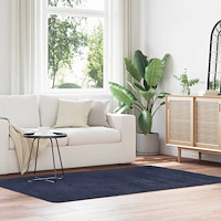 vidaXL Ryamatta med lång lugg NAVARRA marinblå 130x200 cm polyester
