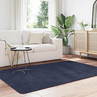 vidaXL Ryamatta med lång lugg NAVARRA marinblå 130x200 cm polyester