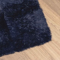 vidaXL Ryamatta med lång lugg NAVARRA marinblå 130x200 cm polyester