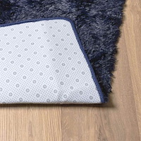 vidaXL Ryamatta med lång lugg NAVARRA marinblå 130x200 cm polyester