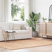 vidaXL Ryamatta med lång lugg NAVARRA beige 160x230 cm polyester