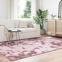 vidaXL Ryamatta med lång lugg NAVARRA dammig rosa 160x230 cm polyester