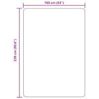 vidaXL Ryamatta med lång lugg NAVARRA dammig rosa 160x230 cm polyester