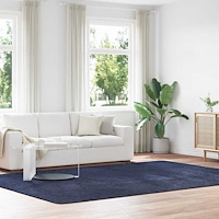 vidaXL Ryamatta med lång lugg NAVARRA marinblå 240x340 cm polyester