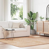 vidaXL Ryamatta med lång lugg NAVARRA beige 200x200 cm polyester