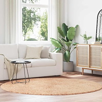 vidaXL Ryamatta med lång lugg NAVARRA beige 200x200 cm polyester