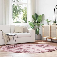 vidaXL Ryamatta med lång lugg NAVARRA dammig rosa 200x200 cm polyester