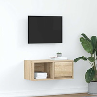 vidaXL TV-bänk sonoma ek 60x31x25,5 cm konstruerat trä