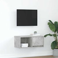 vidaXL TV-bänk betonggrå 60x31x25,5 cm konstruerat trä