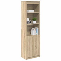 vidaXL Highboard Sonoma ek 50x35x180 cm konstruerat trä