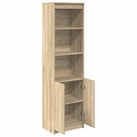 vidaXL Highboard Sonoma ek 50x35x180 cm konstruerat trä
