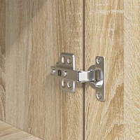 vidaXL Highboard Sonoma ek 50x35x180 cm konstruerat trä