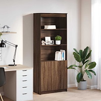 vidaXL Skåp brun ek 70x35x180 cm konstruerat trä