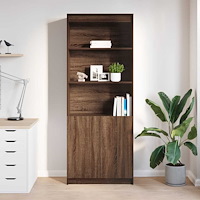 vidaXL Skåp brun ek 70x35x180 cm konstruerat trä