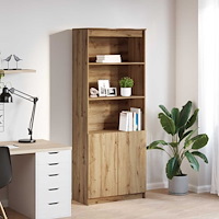 vidaXL Highboard hantverksmässig ek 70x35x180 cm konstruerat trä