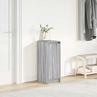 vidaXL Skoskåp grå sonoma 29,5x34x76 cm konstruerat trä