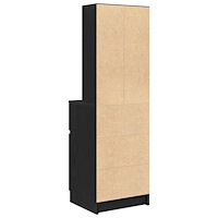 vidaXL Sängbord svart 39x35x125 cm konstruerat trä